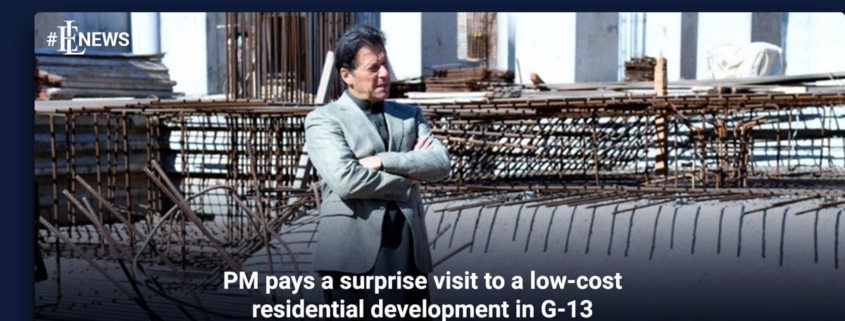 PM pays a surprise visit to a low-cost residential development in G-13