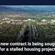A new contract is being sought for a stalled housing project