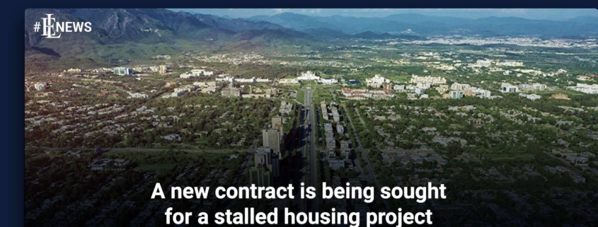 A new contract is being sought for a stalled housing project