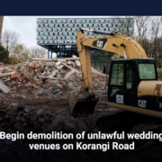 Begin demolition of unlawful wedding venues on Korangi Road