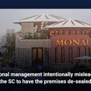 Monal management intentionally misleads the SC to have the premises de-sealed