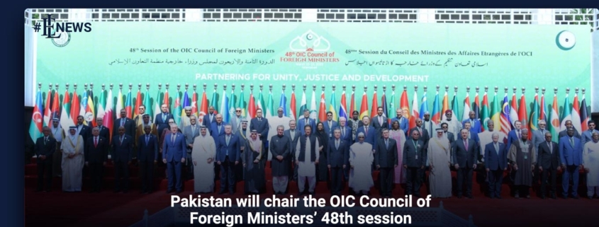 Pakistan will chair the OIC Council of Foreign Ministers' 48th session