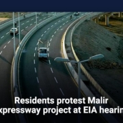Residents protest Malir Expressway project at EIA hearing