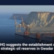 GHQ suggests the establishment of strategic oil reserves in Gwadar