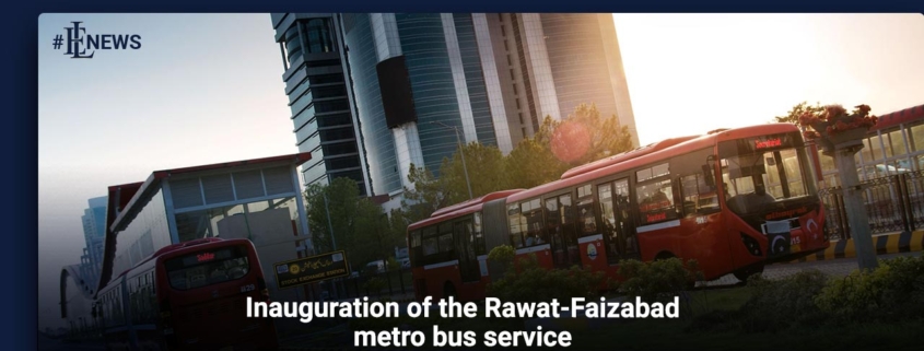 Inauguration of the Rawat-Faizabad metro bus service