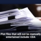 Plot files that will not be manually entertained include: CDA