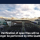 Verification of open files will no longer be performed by DHA Quetta