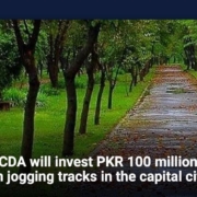 CDA will invest PKR 100 million on jogging tracks in the capital city