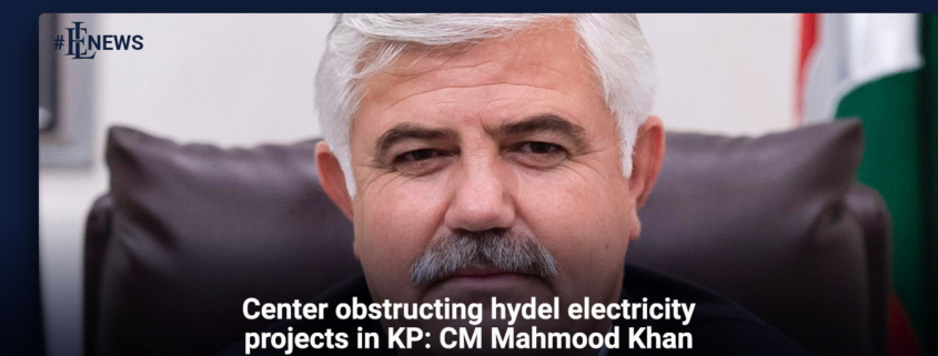 Center obstructing hydel electricity projects in KP: CM Mahmood Khan