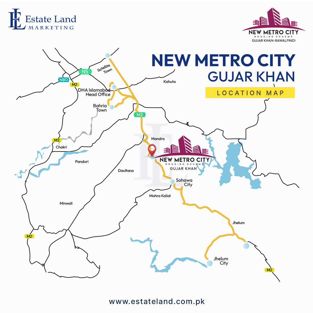 New Metro City Gujar Khan location