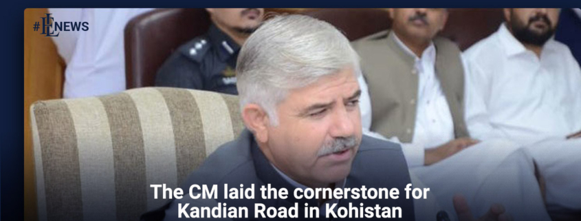 The CM laid the cornerstone for Kandian Road in Kohistan