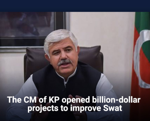 The CM of KP opened billion-dollar projects to improve Swat