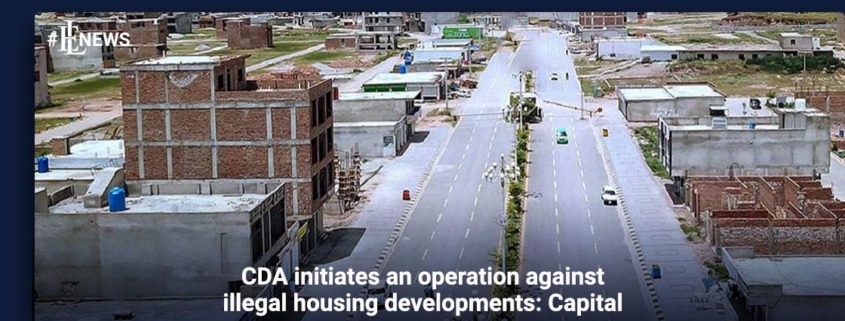 CDA initiates an operation against illegal housing developments: Capital
