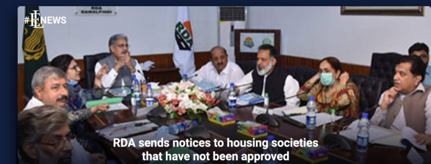 RDA sends notices to housing societies that have not been approved