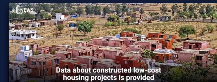 Data about constructed low-cost housing projects is provided