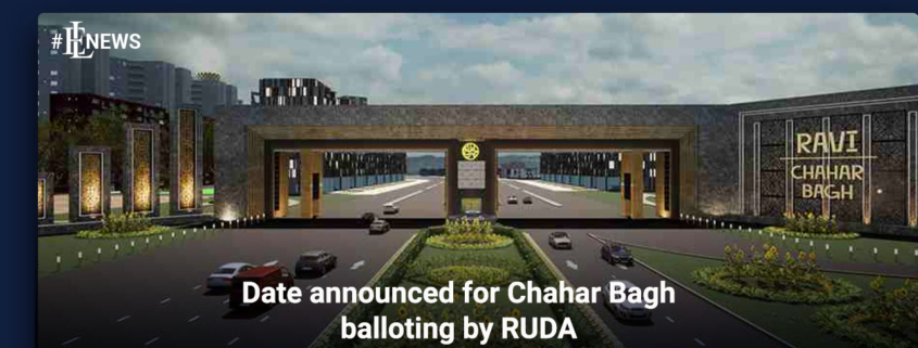 Date announced for Chahar Bagh balloting by RUDA