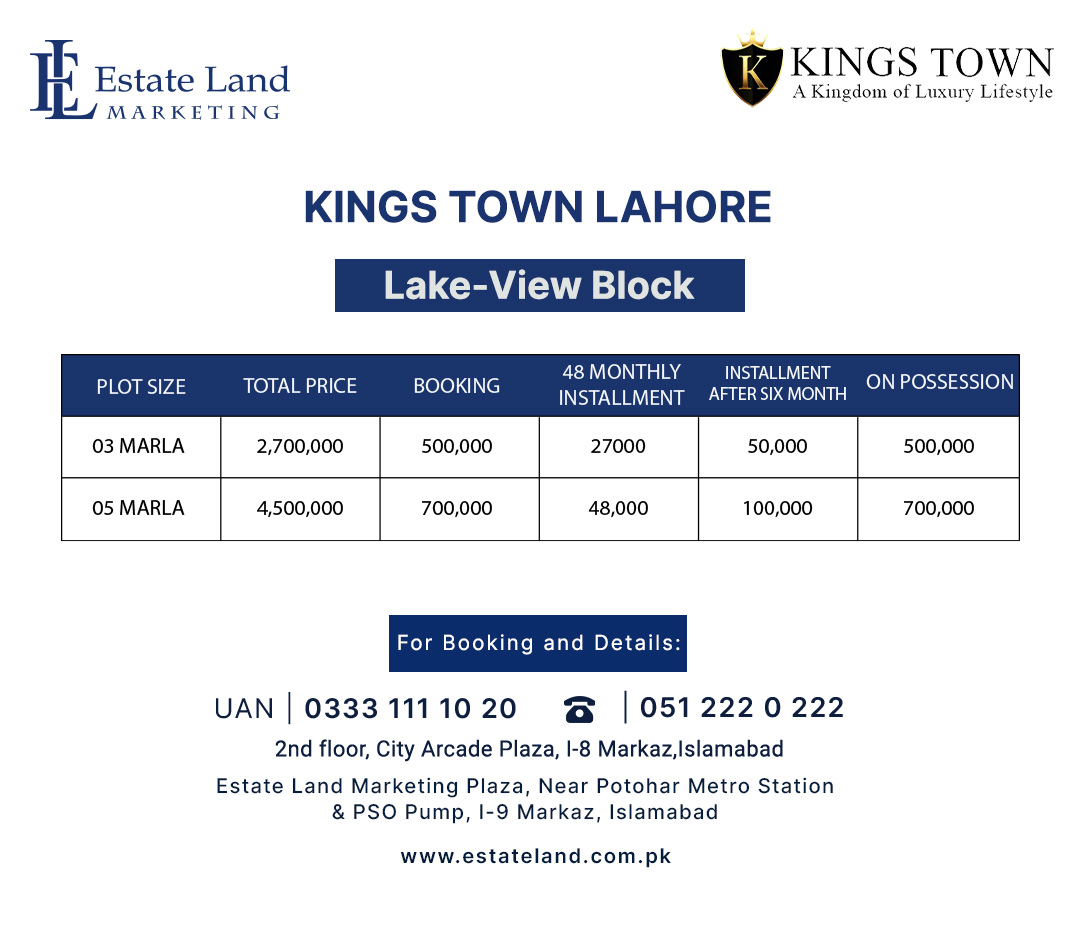 lake view block payment plan