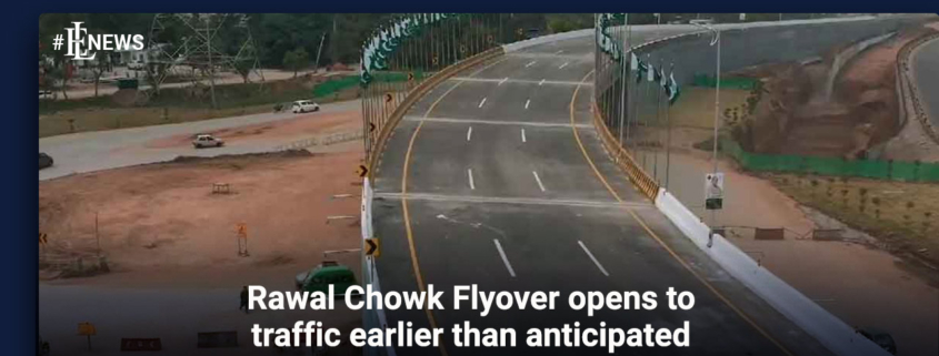 Rawal Chowk Flyover opens to traffic earlier than anticipated