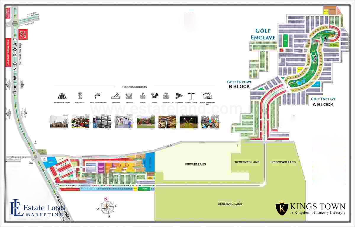 Kings Town Lahore master plan
