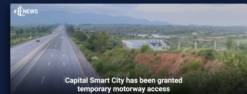 Capital Smart City has been granted temporary motorway access