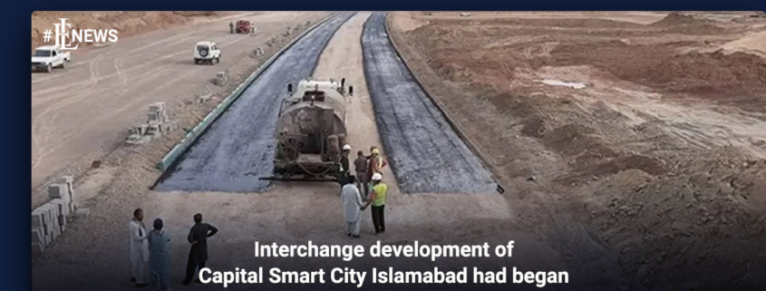 Interchange development of Capital Smart City Islamabad had began