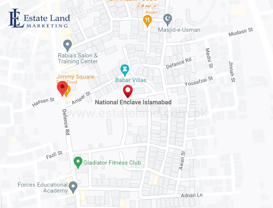 National Enclave Islamabad location map
