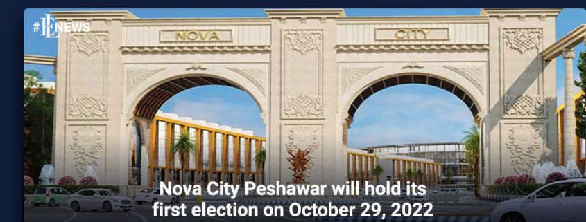 Nova City Peshawar will hold its first election on October 29, 2022