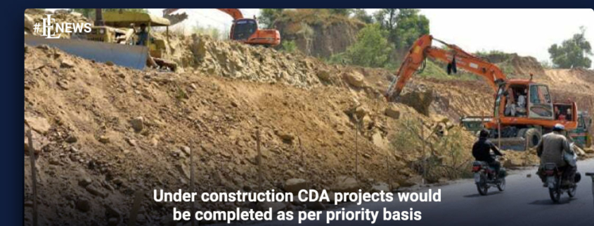 Under construction CDA projects would be completed as per priority basis