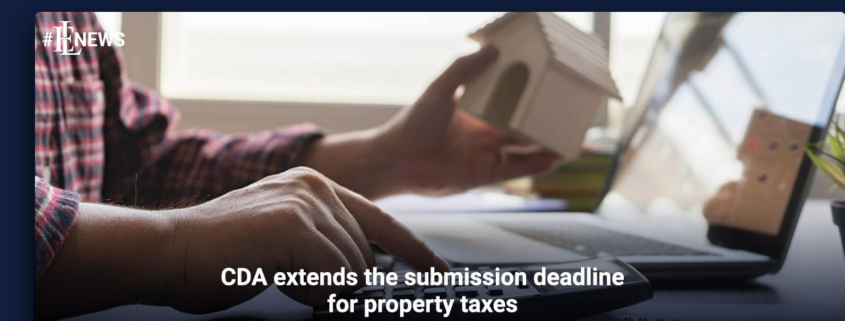 CDA extends the submission deadline for property taxes