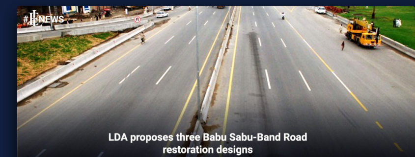 LDA proposes three Babu Sabu-Band Road restoration designs