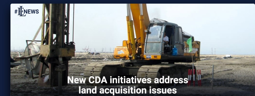 New CDA initiatives address land acquisition issues