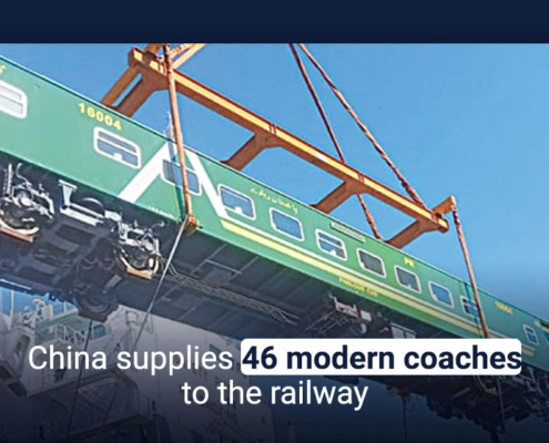 China supplies 46 modern coaches to the railway