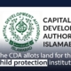 The CDA allots land for the child protection institute