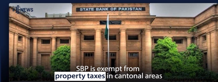 SBP is exempt from property taxes in cantonal areas