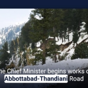 The Chief Minister begins works on Abbottabad-Thandiani Road