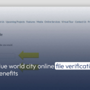 Blue World City Online File Verification Benefits