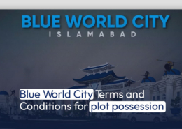 Blue World City Terms and Conditions for plot possession