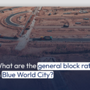 What are the general block rates in Blue World City?