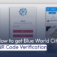 How to get Blue World City QR Code Verification