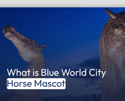 What is Blue World City Horse Mascot