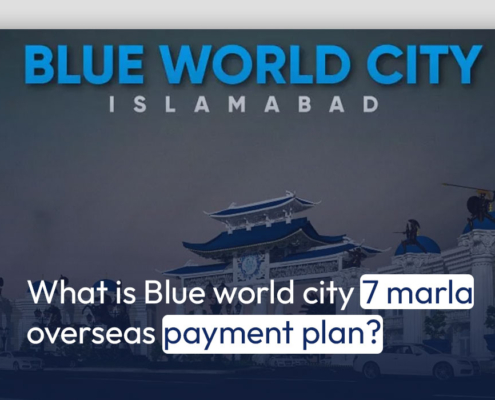 What is Blue world city 7 marla overseas payment plan?