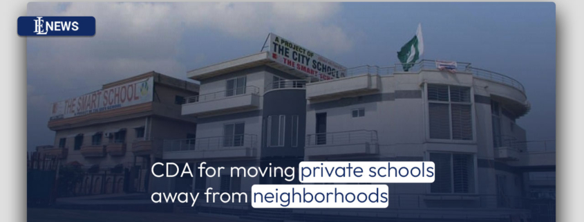 CDA for moving private schools away from neighborhoods
