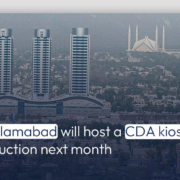 Islamabad will host a CDA kiosk auction next month