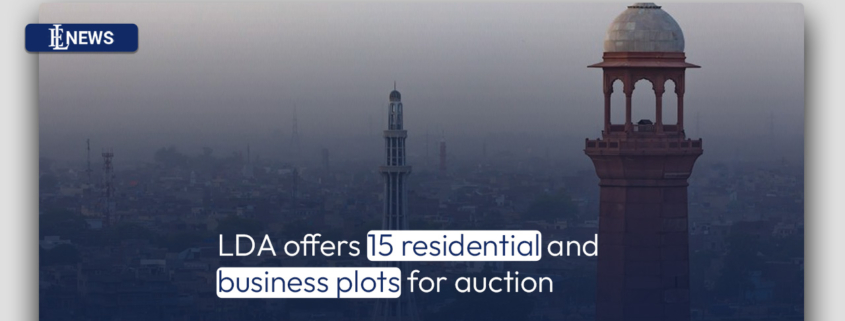 LDA offers 15 residential and business plots for auction