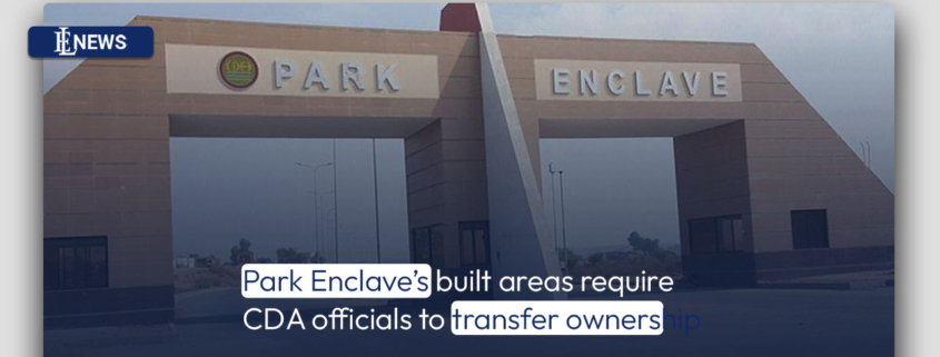Park Enclave's built areas require CDA officials to transfer ownership