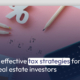 5 effective tax strategies for real estate investors