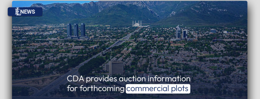 CDA provides auction information for forthcoming commercial plots