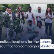 Finalized locations for the Lahore beautification campaign's plantation drive
