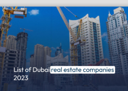 List of Dubai real estate companies 2023