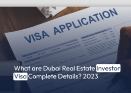What are Dubai Real Estate Investor Visa Complete Details? 2023